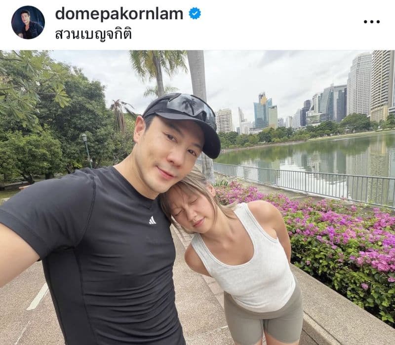 Dom Pakorn与Yihwa的合照或日常互动照片